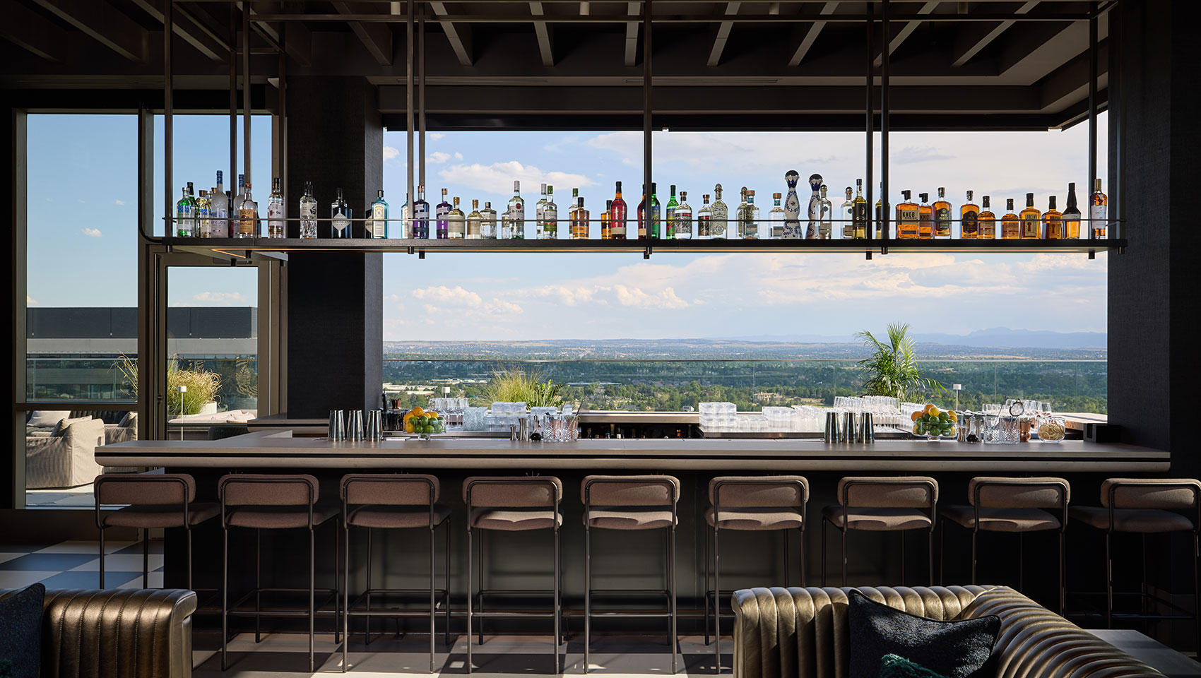 Halo Bar View of Mountains