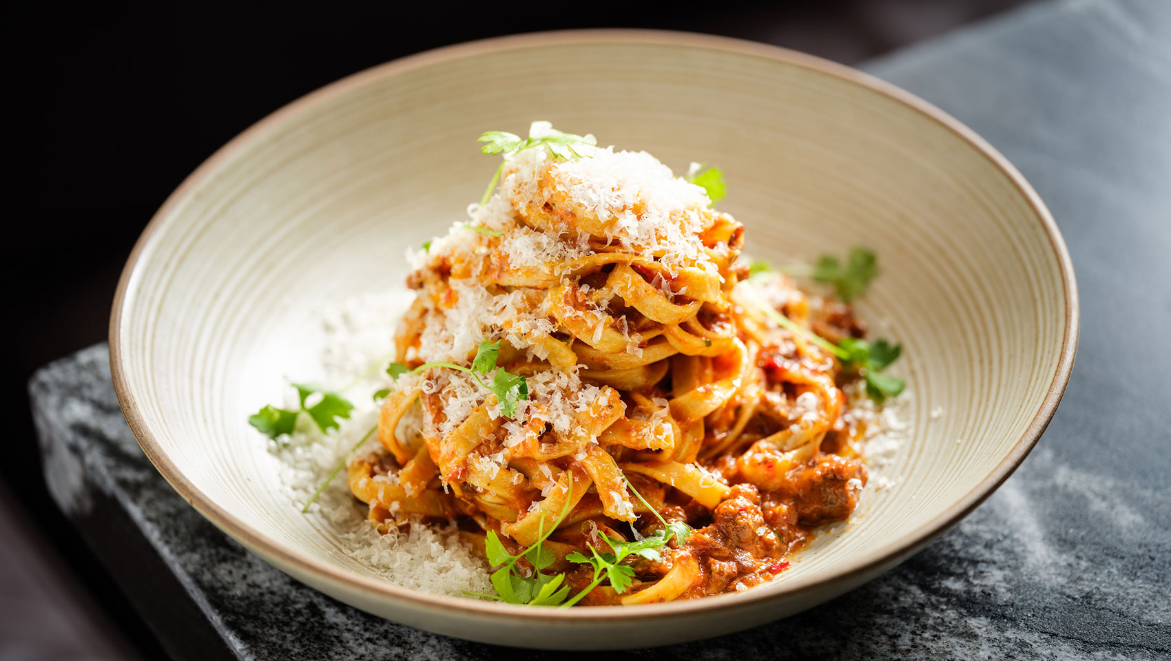 Pasta dish at Saverina