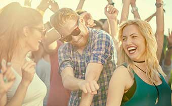 friends at a festival